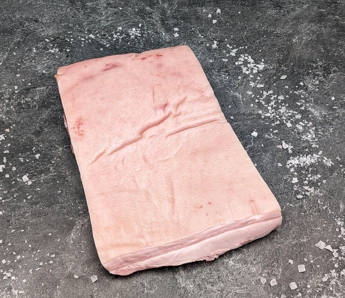 Premium frozen pork belly from Thailand with perfect marbling - skin-on option for B2B export