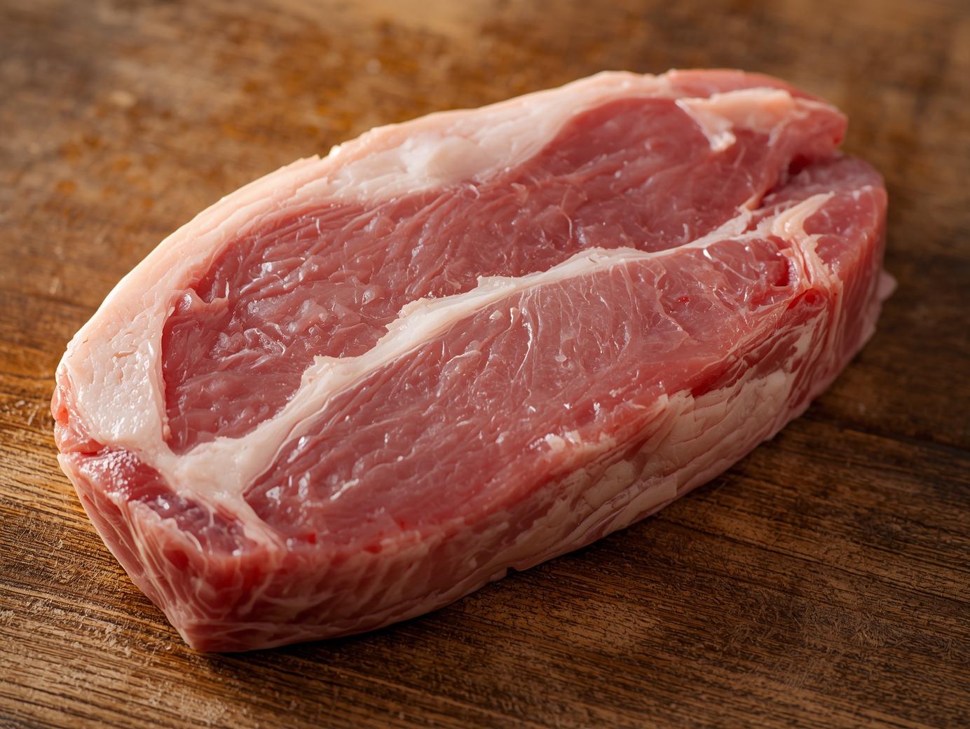 Premium frozen pork neck scotch fillet from Thailand - well-marbled, tender, exceptional for grilling, hot pot, or Korean BBQ